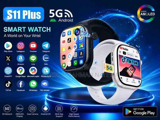 ⌚🔥 S11 Plus 5G Android Smart Watch 🔥⌚
